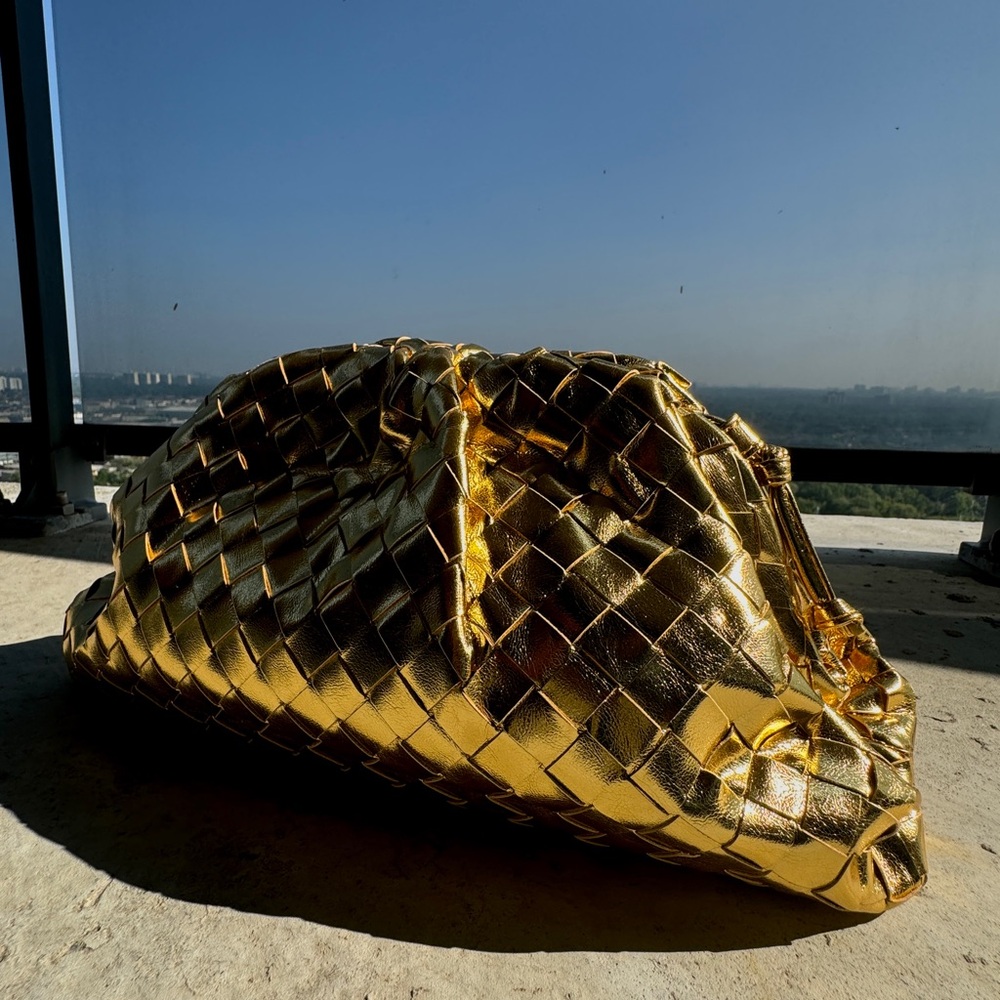 Large Gold Clutch